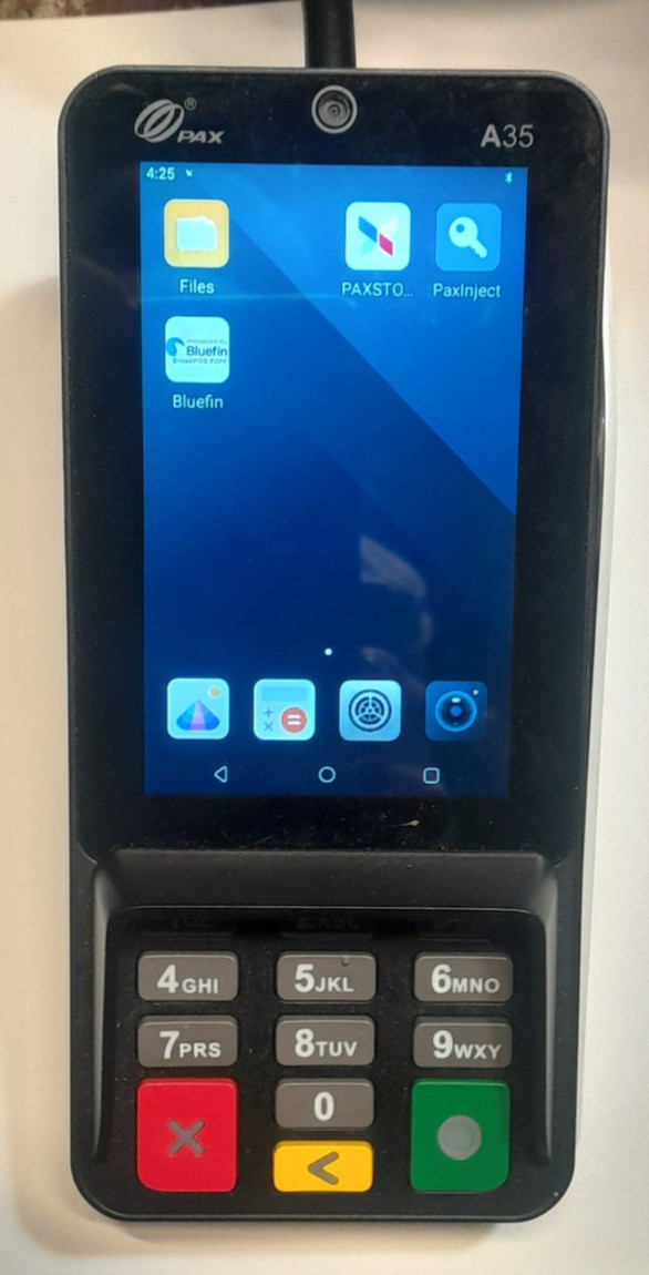 PAX A35 Smart Payment Terminal Credit Card Reader POS WiFi Tested Powers On