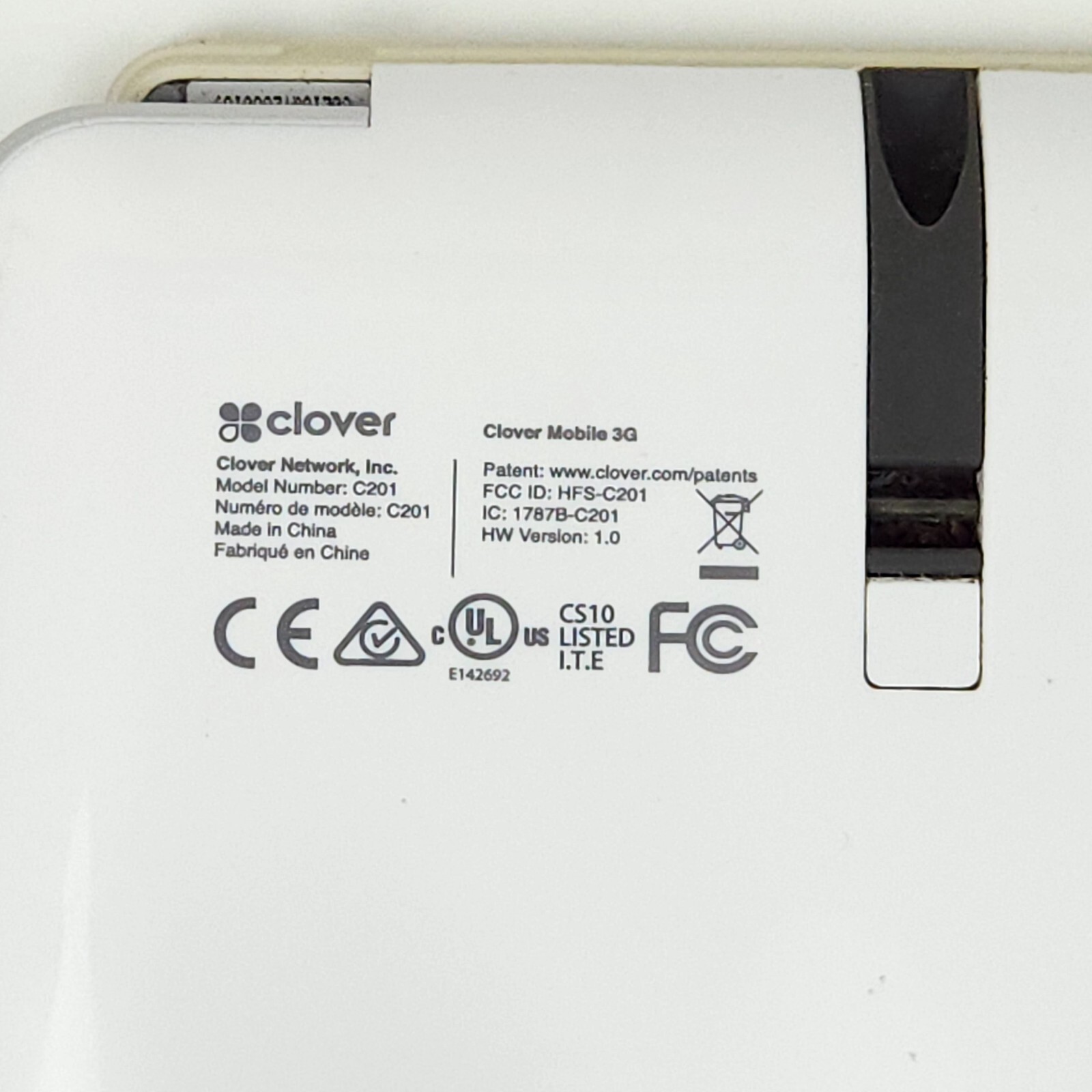 Clover Mobile 3G C201 – Portable Card Reader & Base Only ( READ DESC )