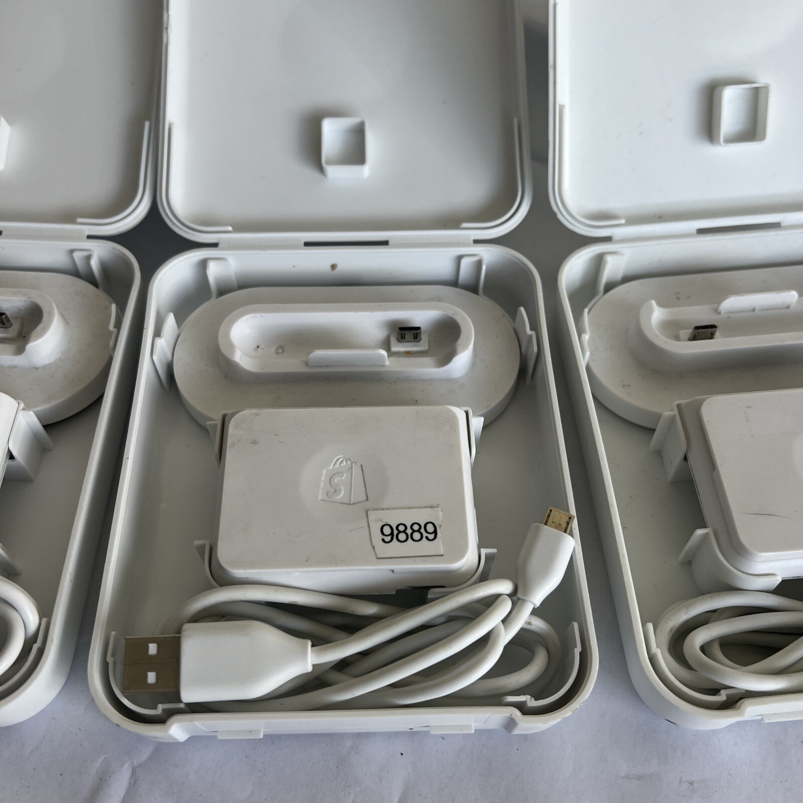 7 UNTESTED Credit Card Reader – Shopify Chip and Swipe White – Model S1701