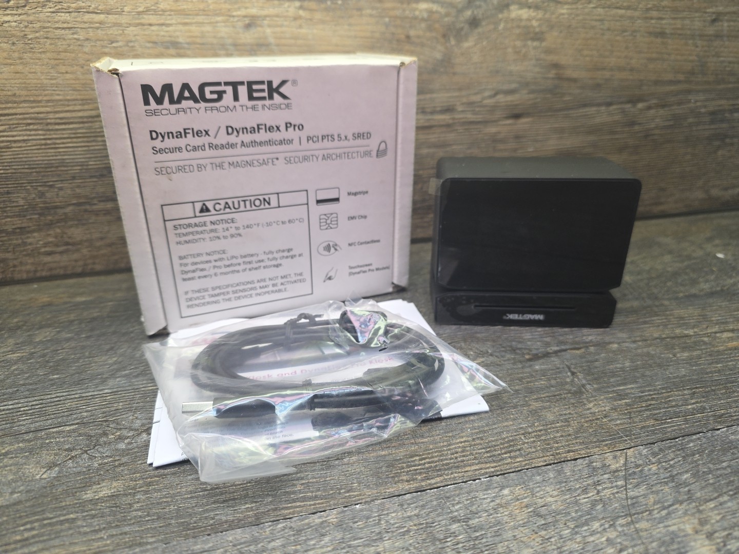 MagTek DynaFlex Pro SECURE CARD READER AUTHENTICATOR Emv, Magstrip Nfc New