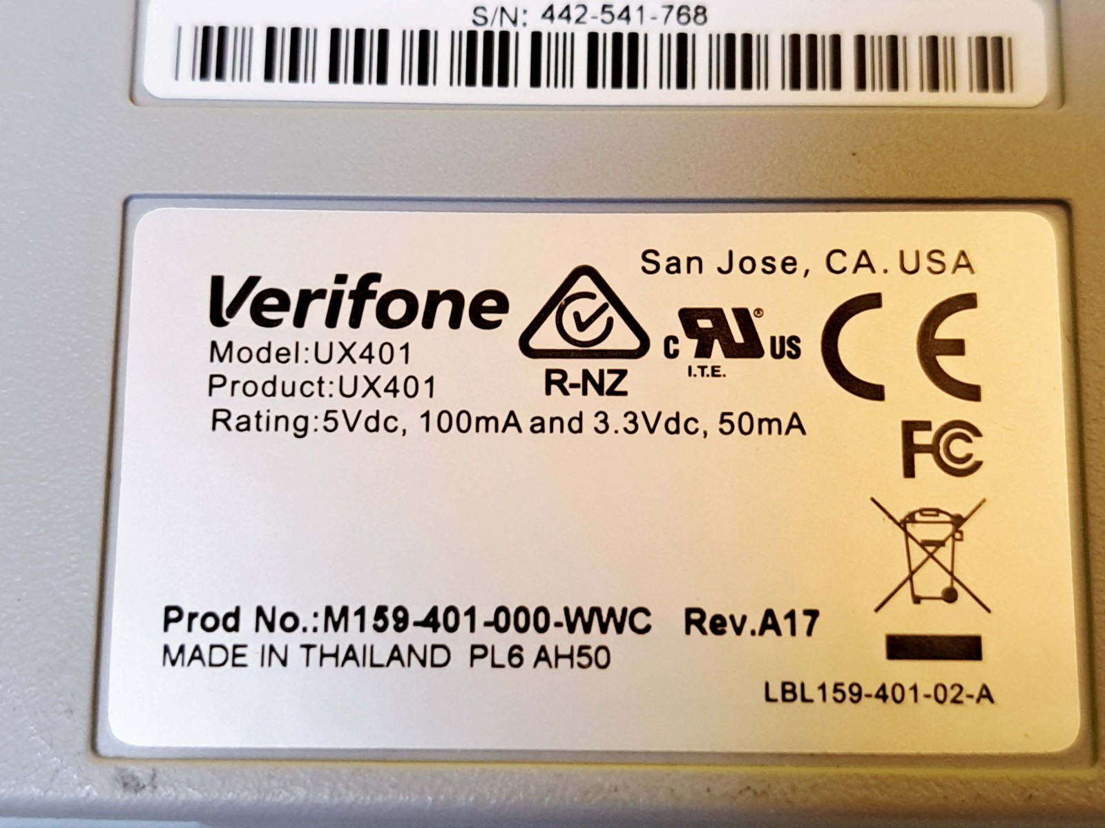 ⚡BRAND NEW⚡VERIFONE UX401 UNATTENDED CONTACTLESS PAYMENT CREDIT DEBIT CARDS NFC⚡