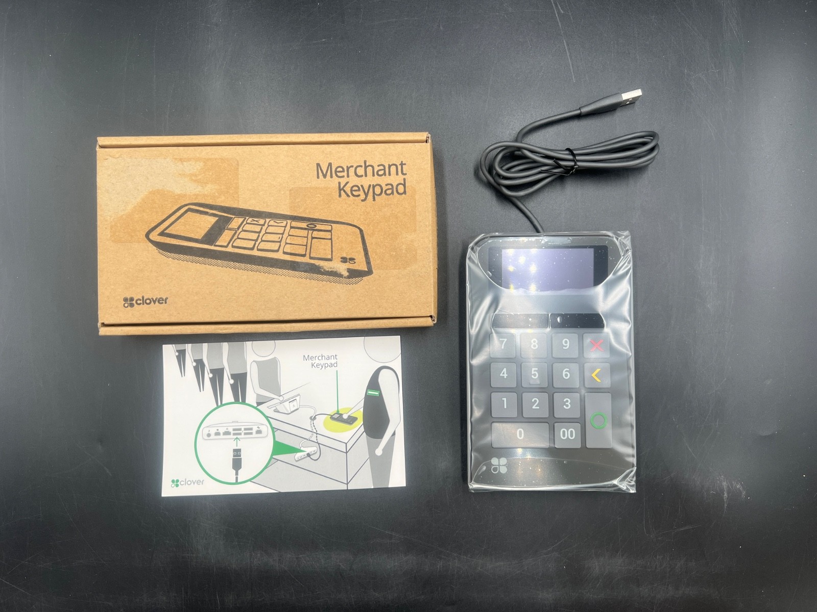 Clover M300 Merchant Keypad USB PIN Pad Black POS Terminal Accessory