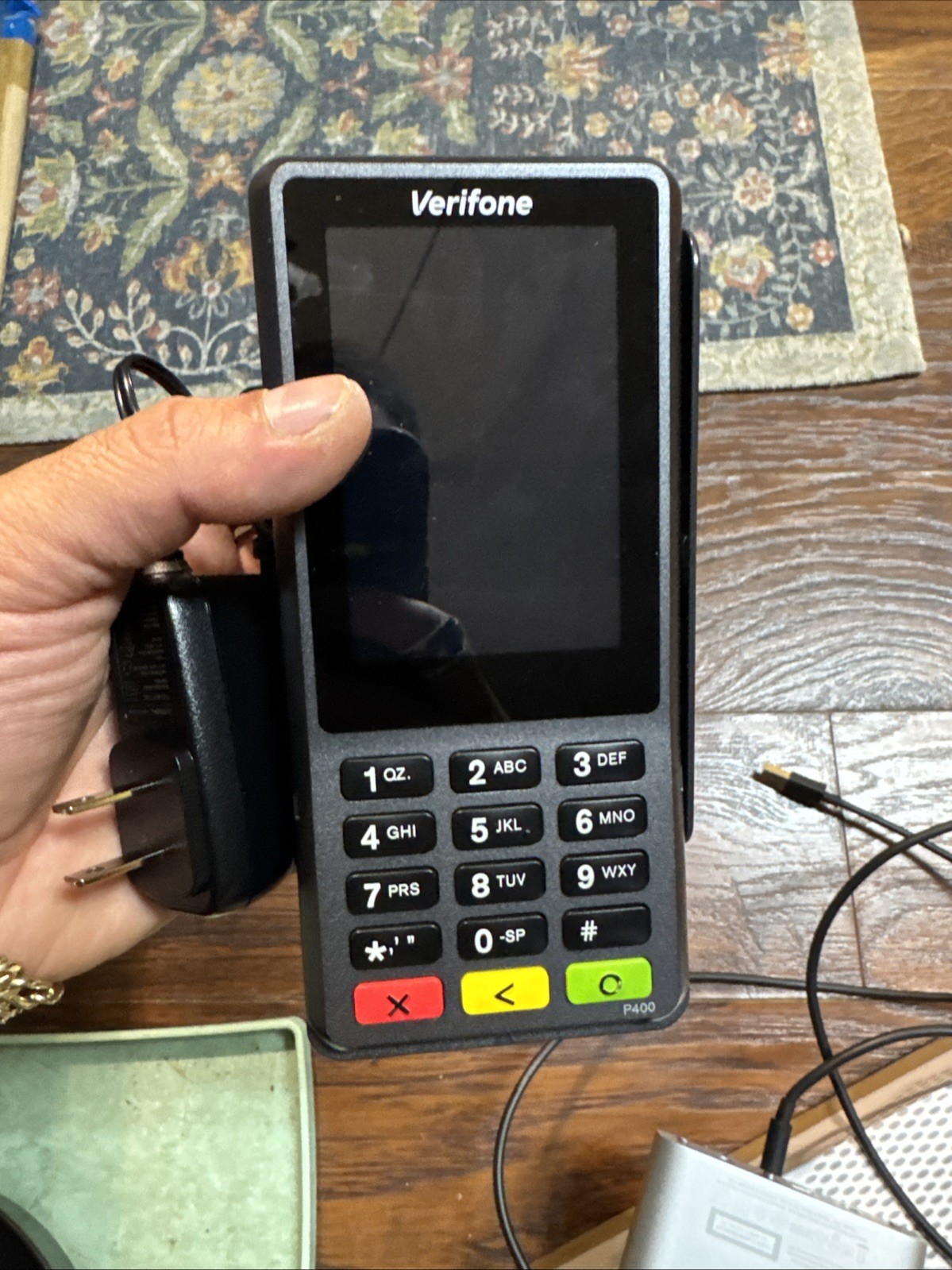 Verifone P400 Plus Credit Card Reader Touchscreen Bluetooth Touchpad Terminal