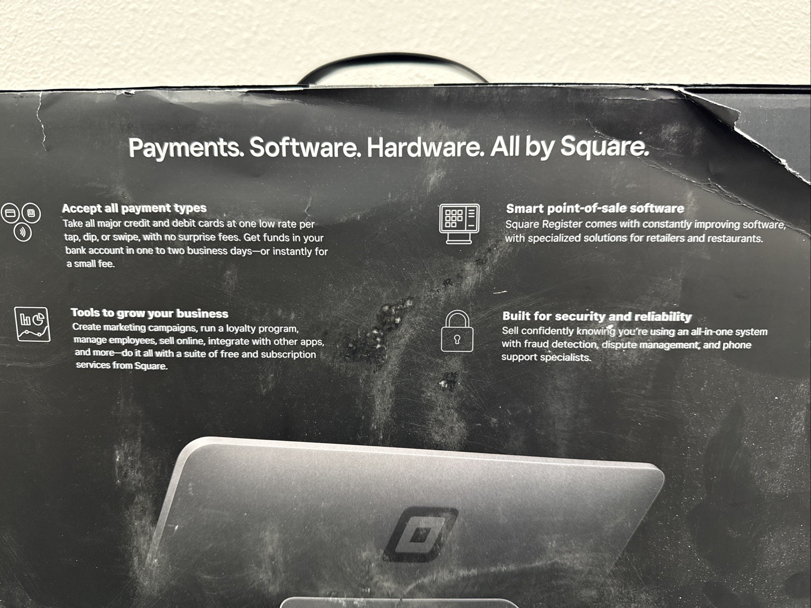 Square Register POS System – Black Model: SPS4-01 NIB