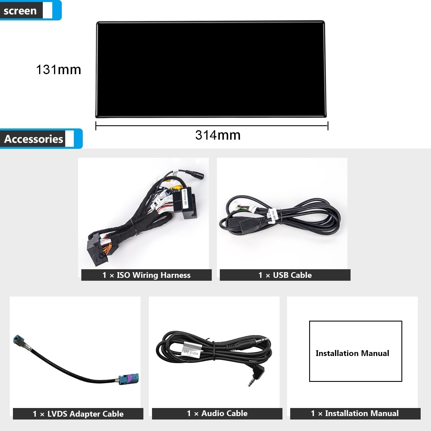 PEMP Linux 12.3″ Ultra-Thin Screen E70 E71 CIC Wired and Wireless CarPlay Ret…