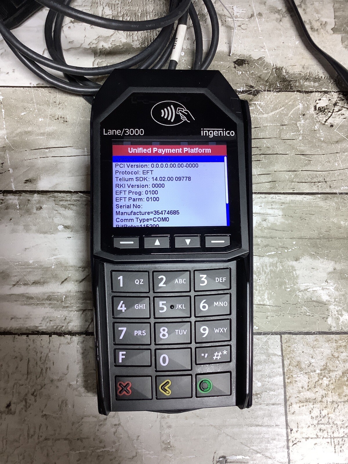 Ingenico Lane 3000 Payment Terminal Credit Card Touch POS With Datacap Scanner +