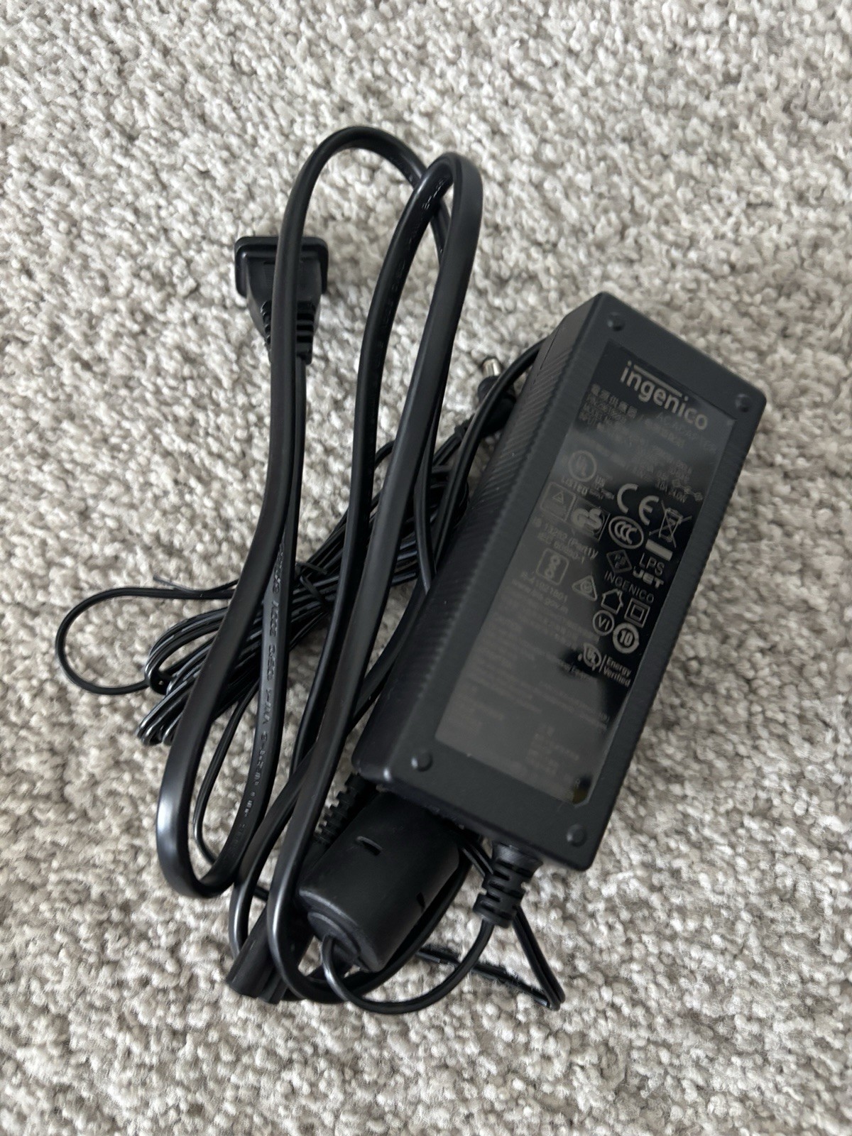 Ingenico Desk/3500 Black Handheld Power Cord Only