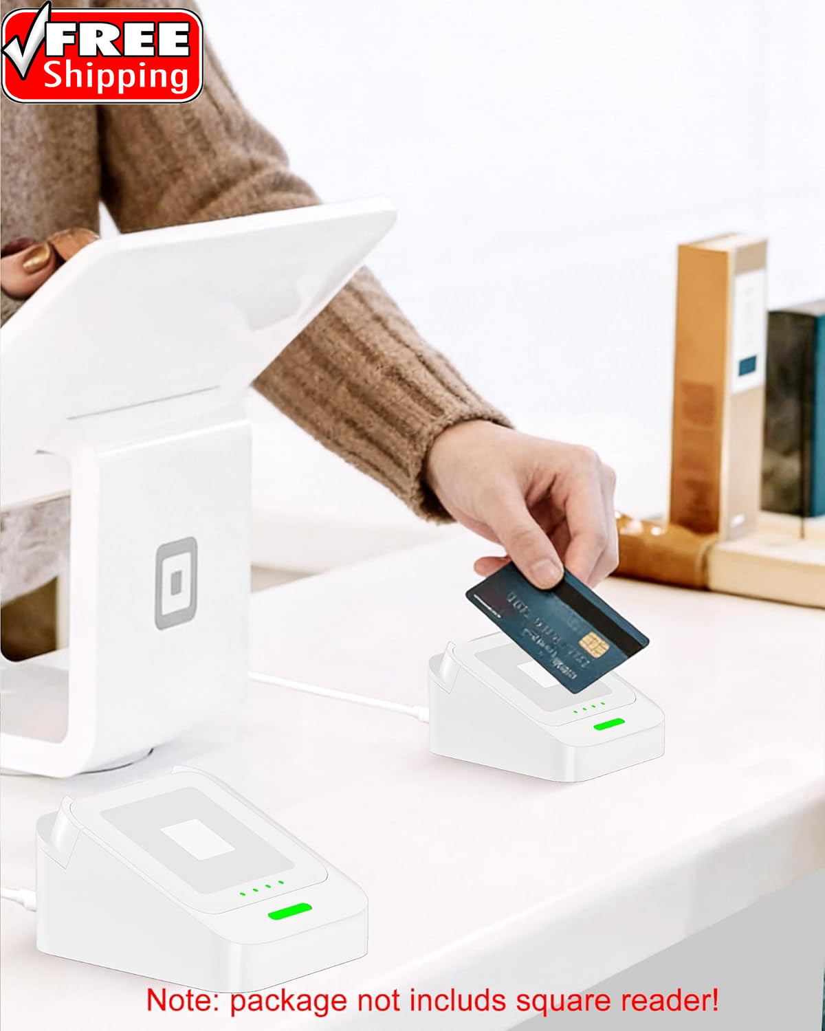Dock for Square Reader 2Nd Generation, Holder Stand for Square Card Reader 2 Gen