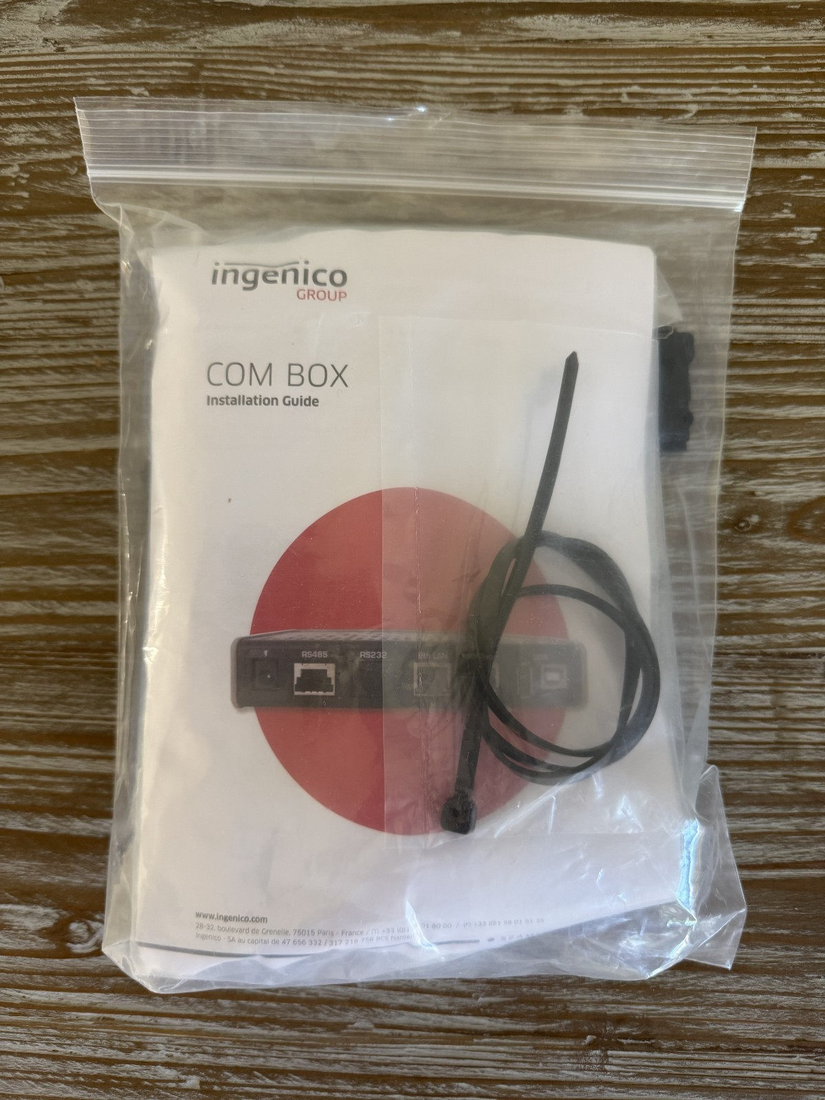 Ingenico POS Combox Magic Box Model: Combox LAN Eth ECR USB Green Sleeve
