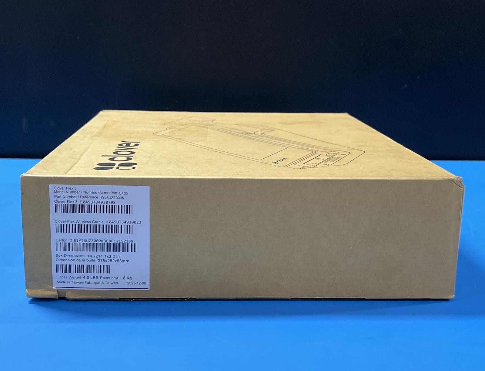 Clover Flex 3 C405 POS System With Wireless Cradle K405