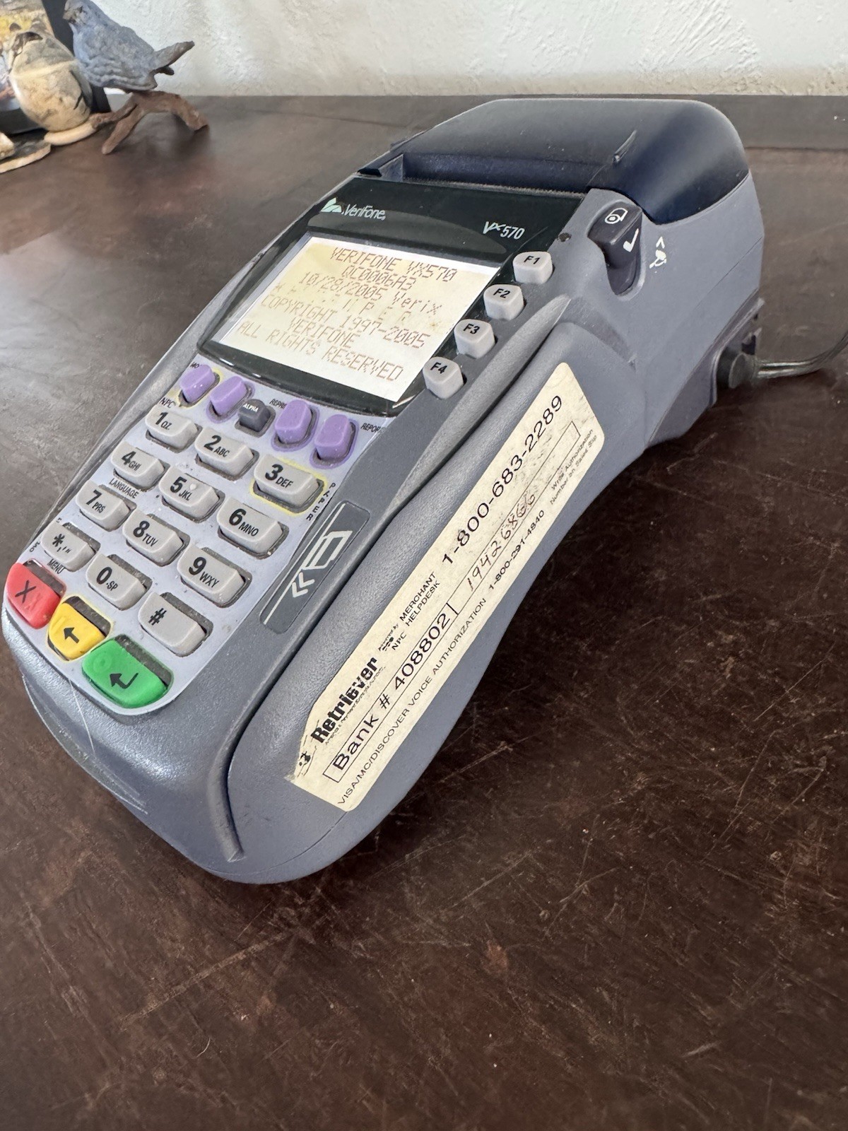 Verifone Vx570 Omni 5700 Credit Card Terminal Printer! Tested: Works!
