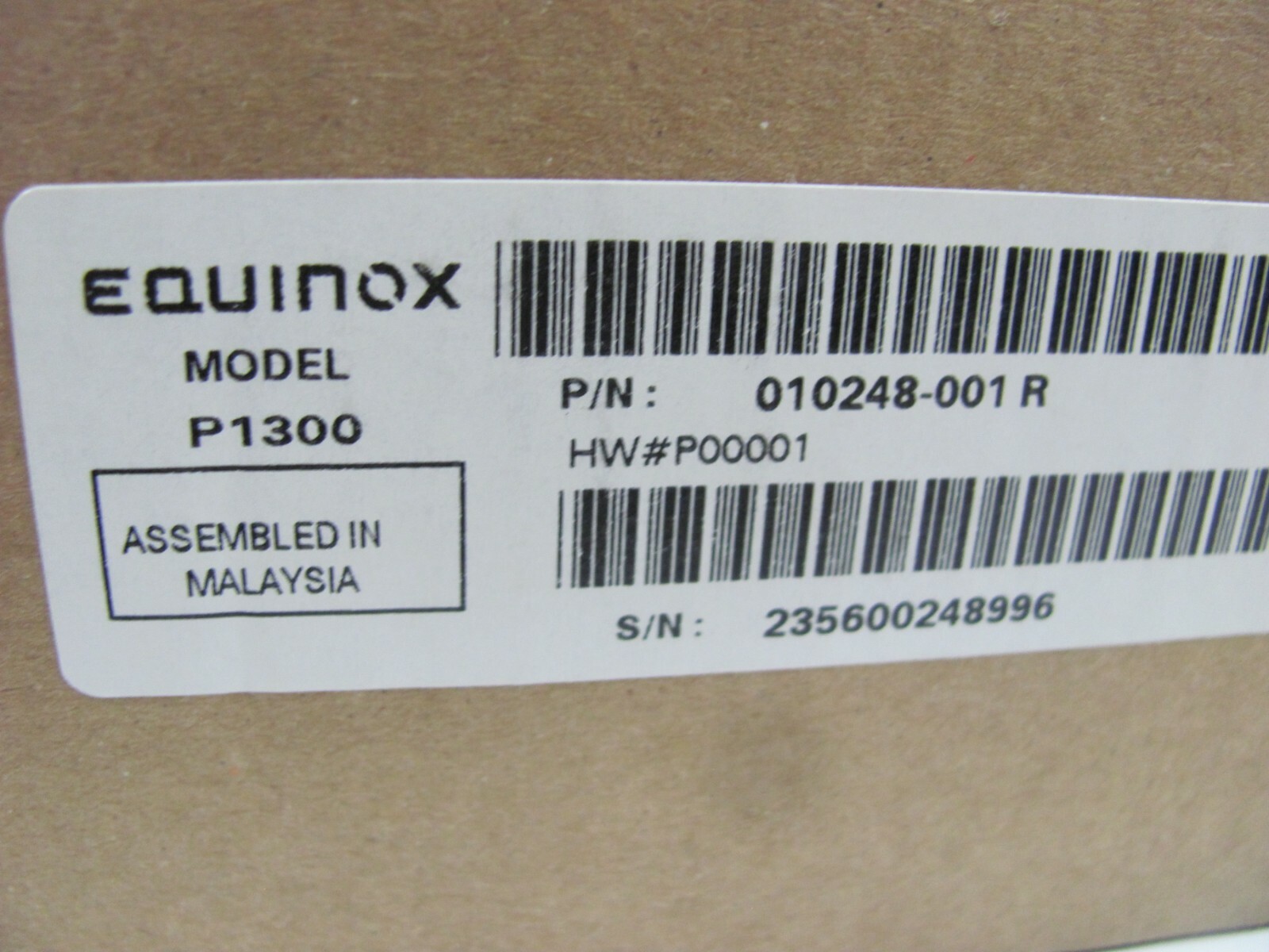 Equinox P1300 Credit Card Pin Pad Payment Terminal