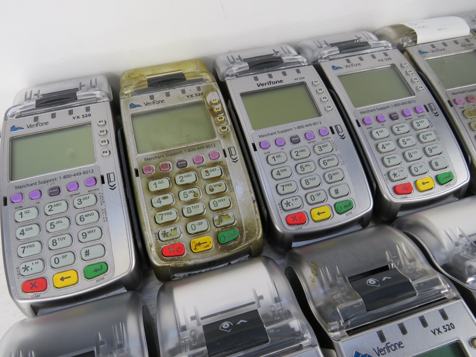 Lot of 14 Verifone VX520 VX 520 Credit Card Machine Terminal Reader POS *Read*