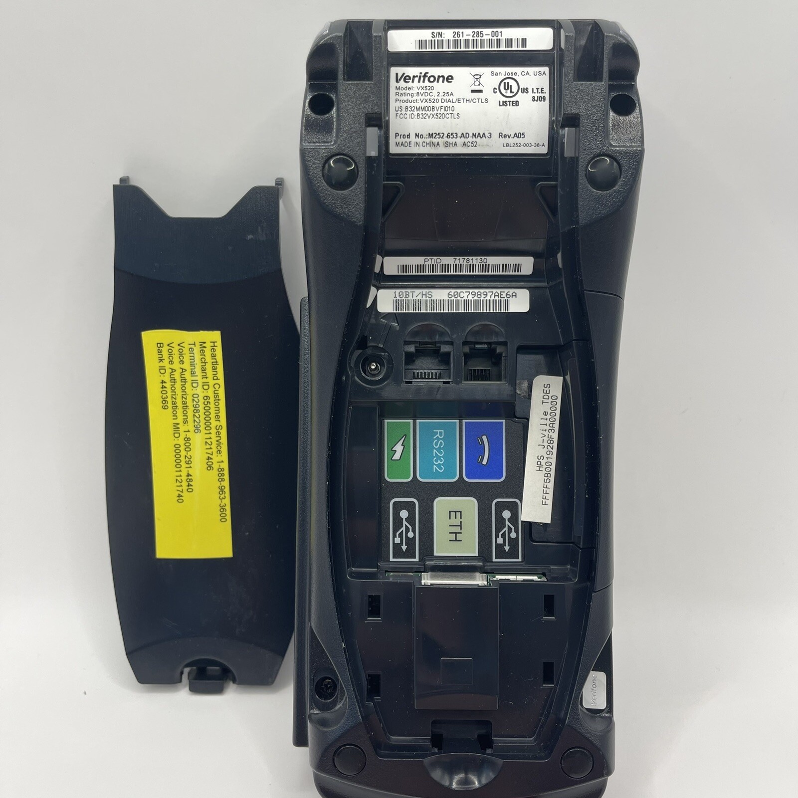 VeriFone VX 520 Credit Card Machine Terminal EMV Chip Reader/Swipe *Untested*