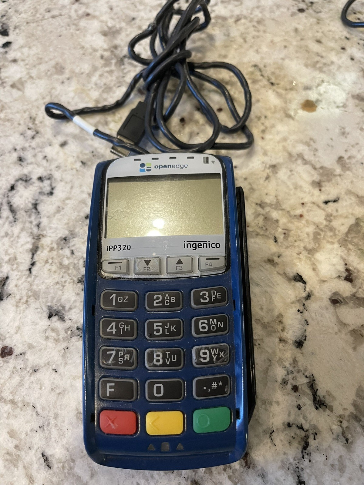 Lot of 3 Ingenico IPP320 Payment Credit Card Terminal w/ Cords Untested