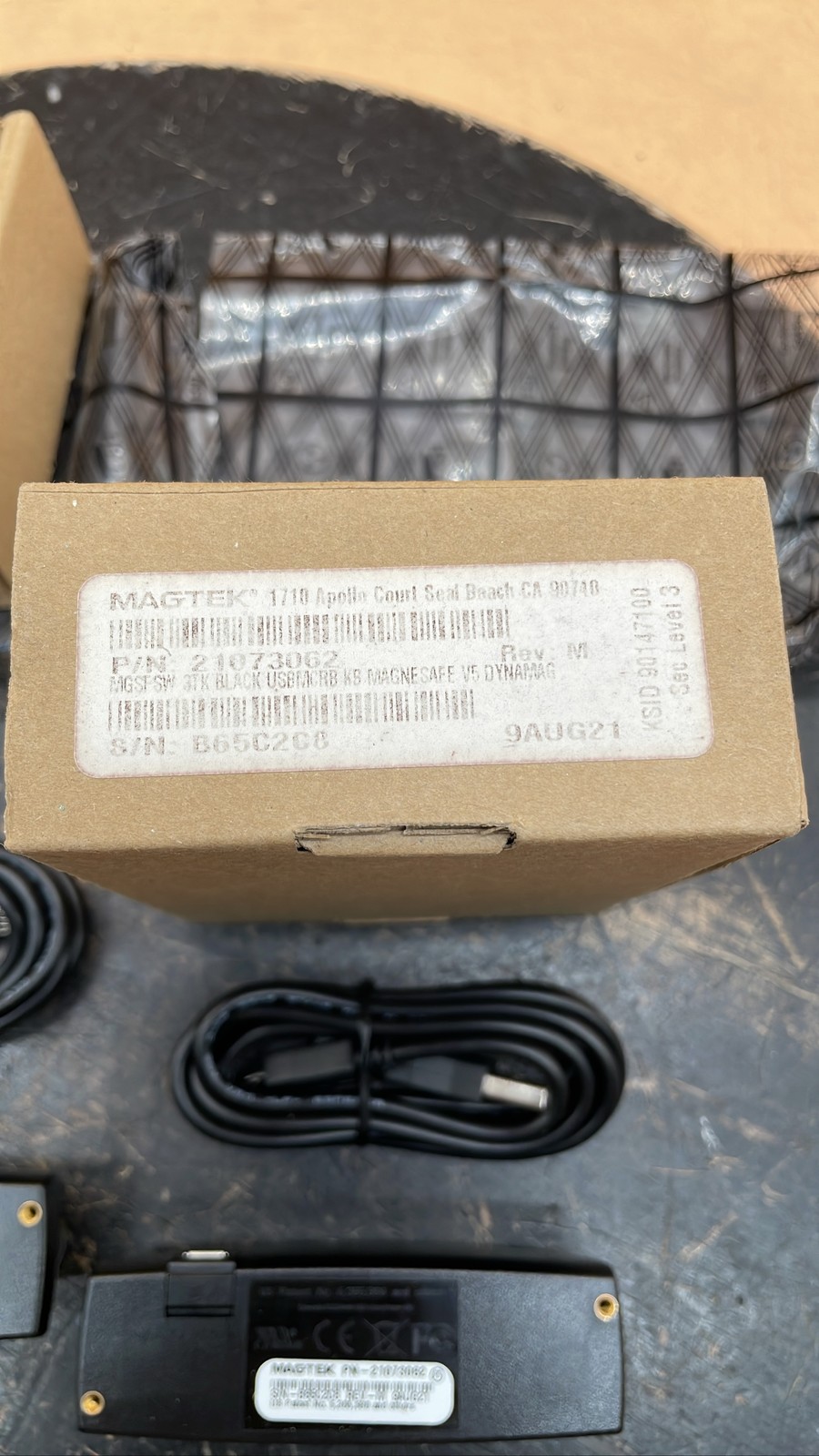 MagTek 21073062 Magnetic Stripe Card Reader Swipe Credit Card Reader Lot of 2