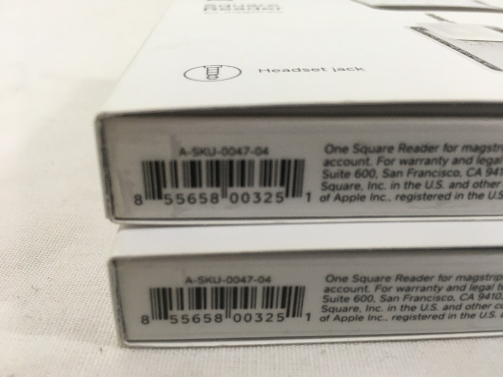 (2) NEW Square Credit Card Reader for Magstripe w/Headset Jack for Apple Android