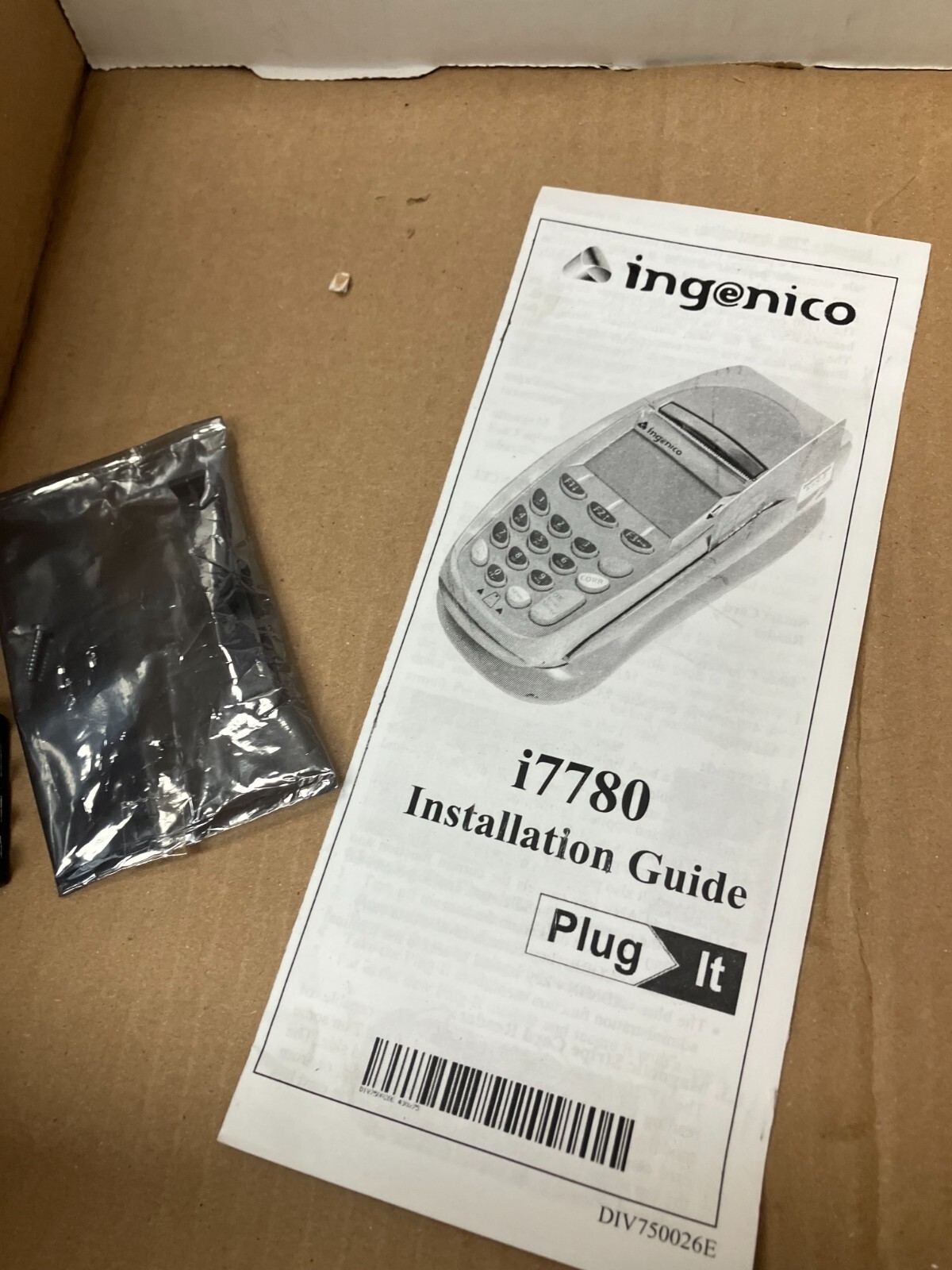 2xNO PWR Ingenico i7780 PIN terminal Printer w/charg Base DualComm Dial+RJ45 POS