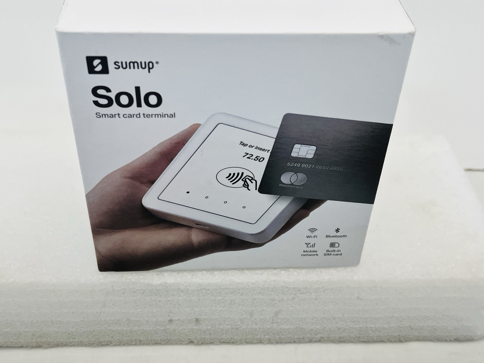 Genuine Sumup Solo Mobile Wi-Fi Smart Card Terminal Reader White Read!