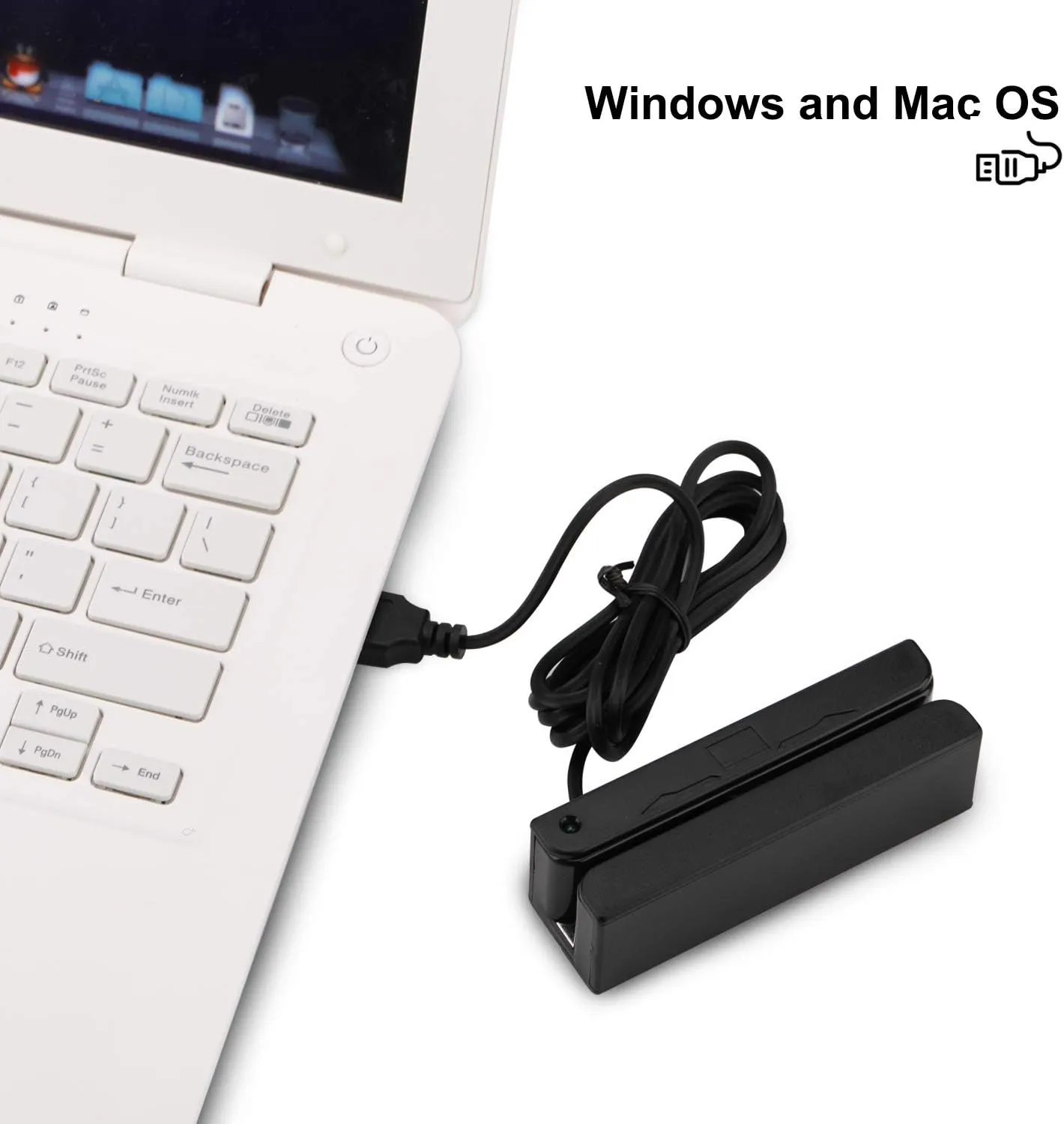 USB Magnetic Credit Card Reader 3 Tracks Swipe Reader For Smart Card POS System