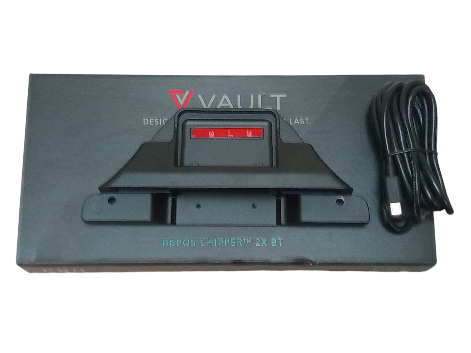 Lightspeed Vault Pro BBPOS Chipper 2X Bluetooth Card Reader Bracket+Box | Works