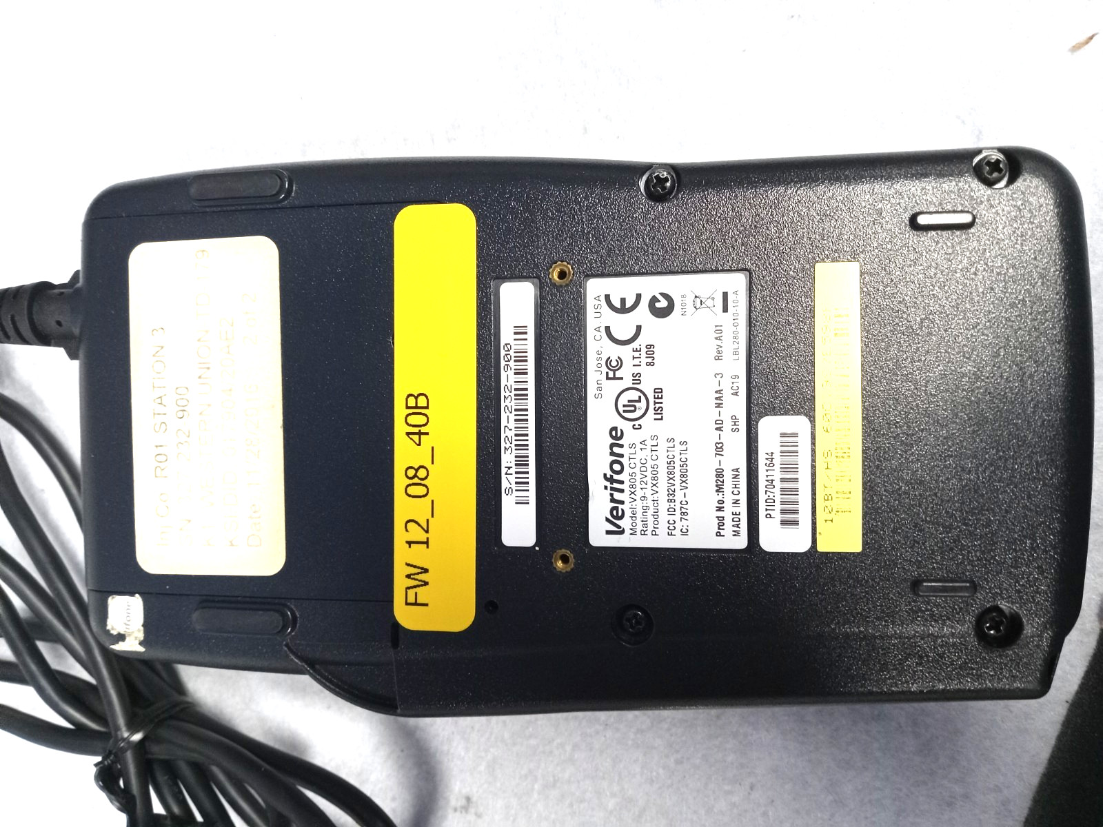 FOR 2013.wetz VERIFONE VX805 CTLS ASSORTED w usb