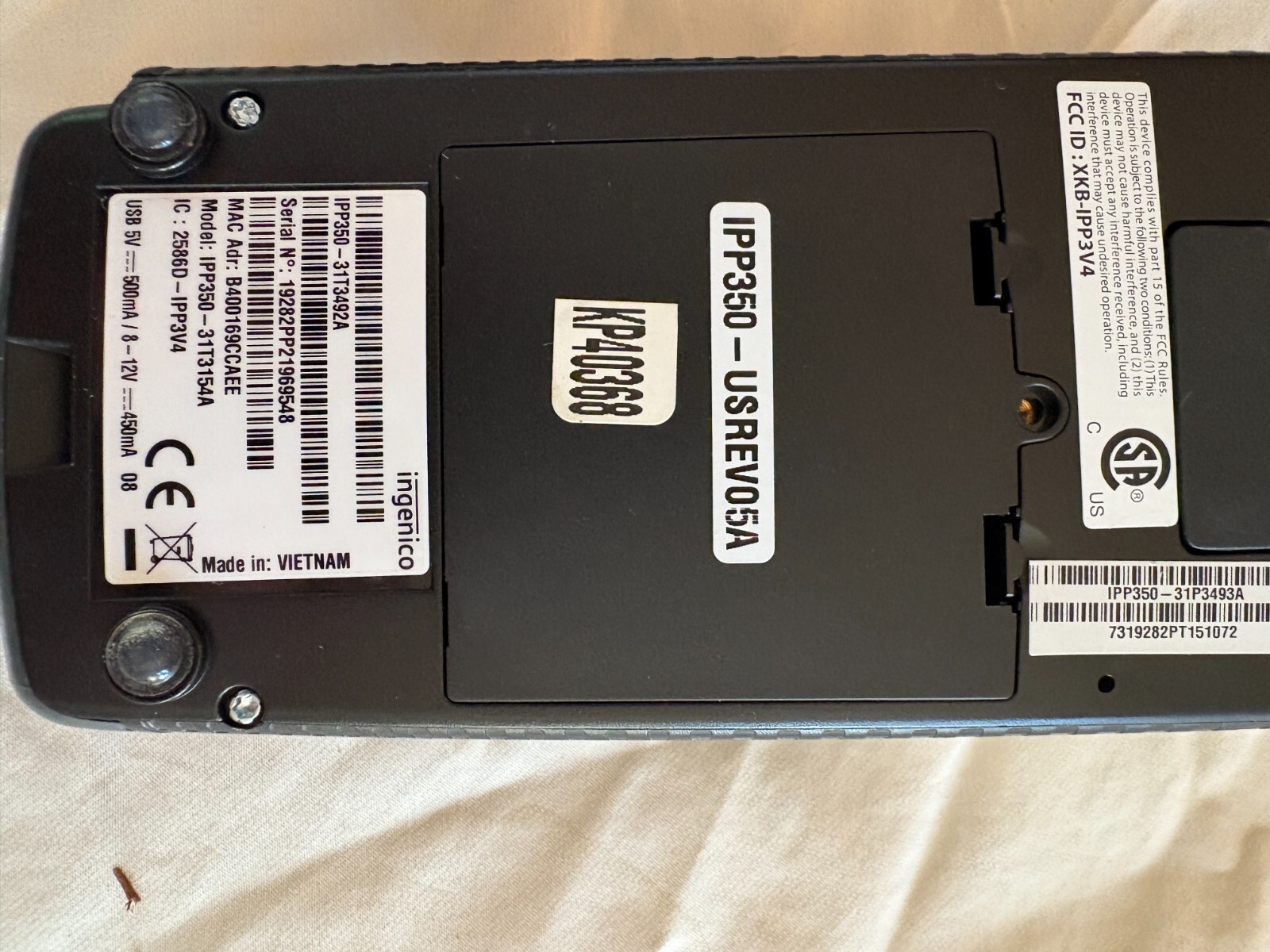 Ingenico IPP350 Credit Card Terminal