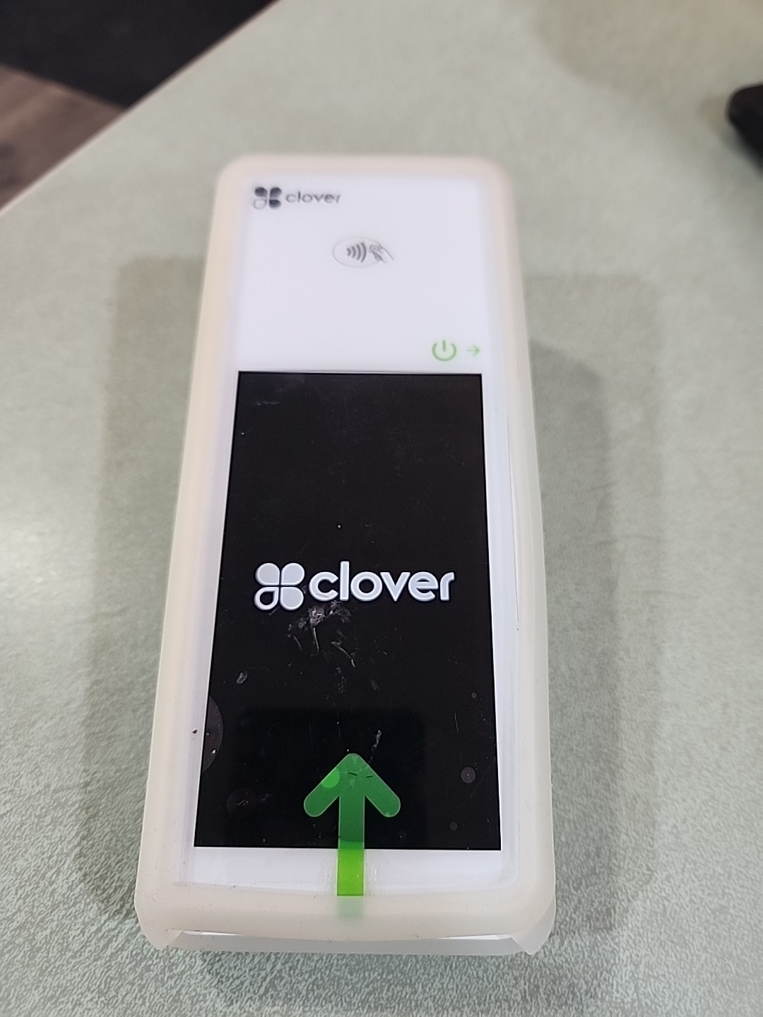 Clover Flex 1 Wireless Credit Card POS Machine and case AS-IS