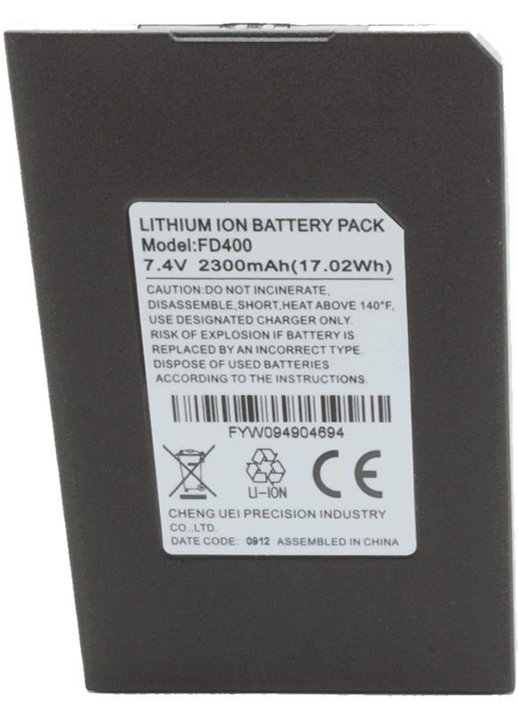 BATTERY For FIRST DATA FD410 / FD410DW / FD400GT Credit Card Machines