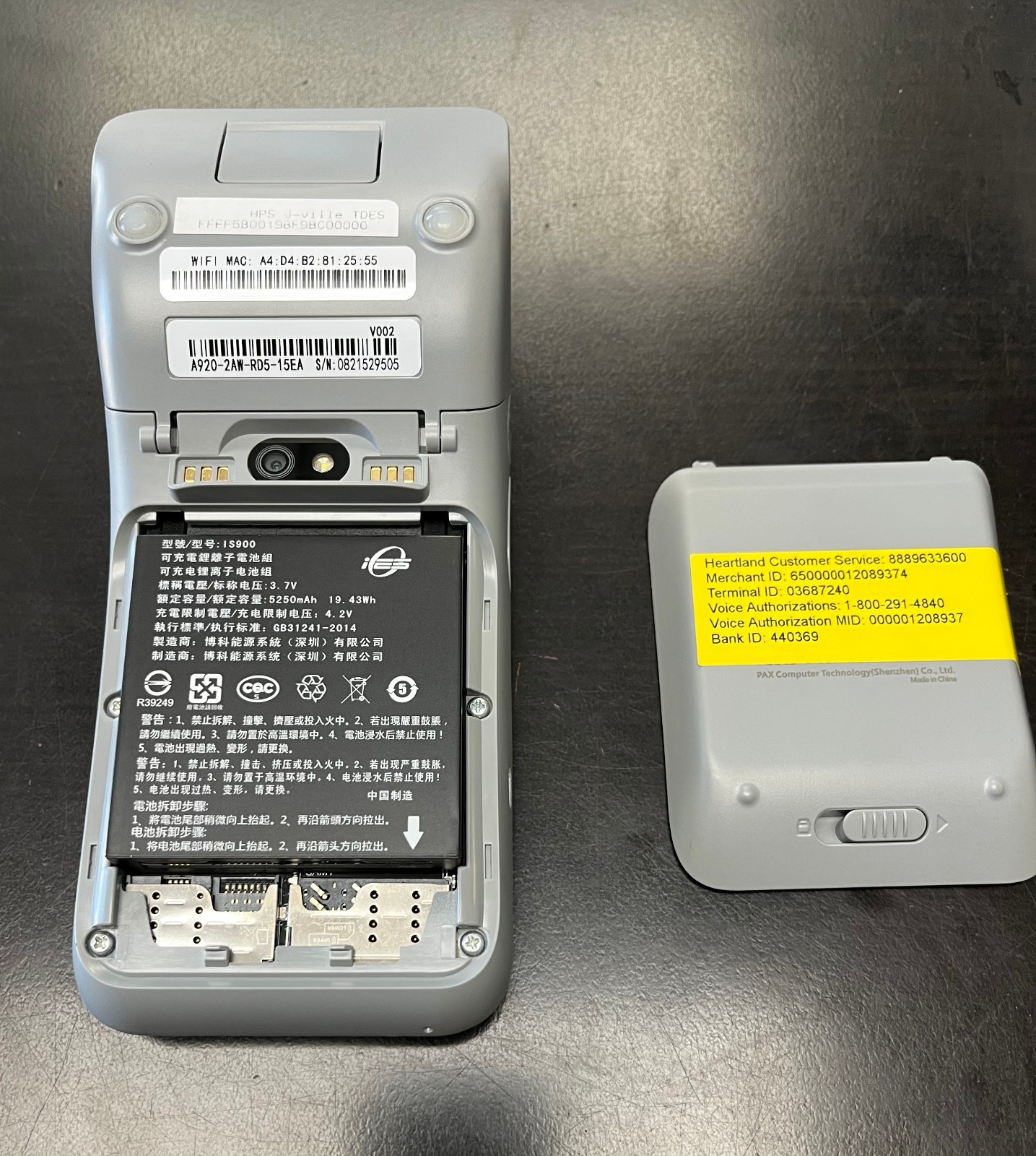 Heartland A920 Credit Card Terminal POS Reader
