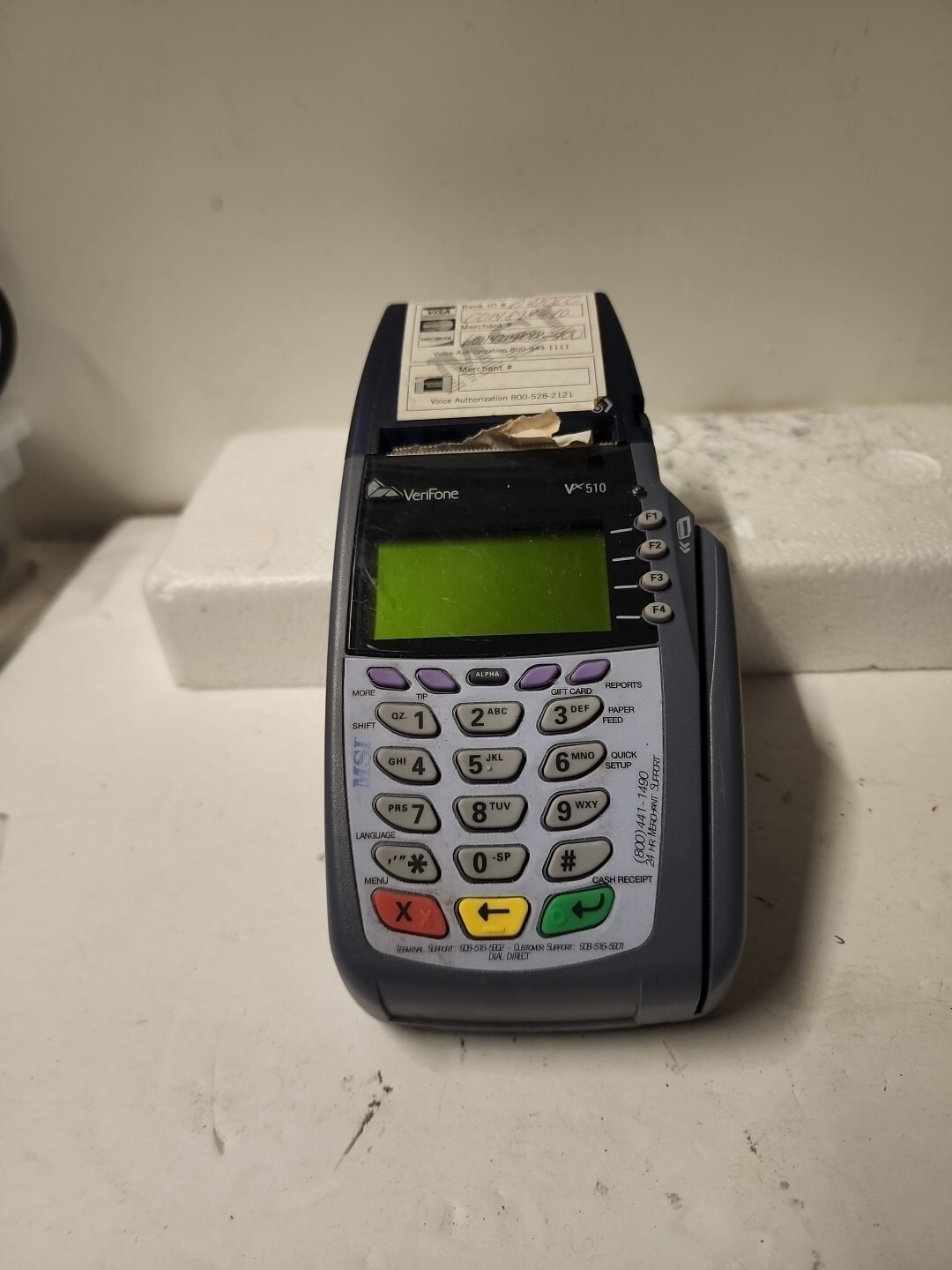 Verifone VX510 Credit Card Reader NO POWER CORD NOT TESTED