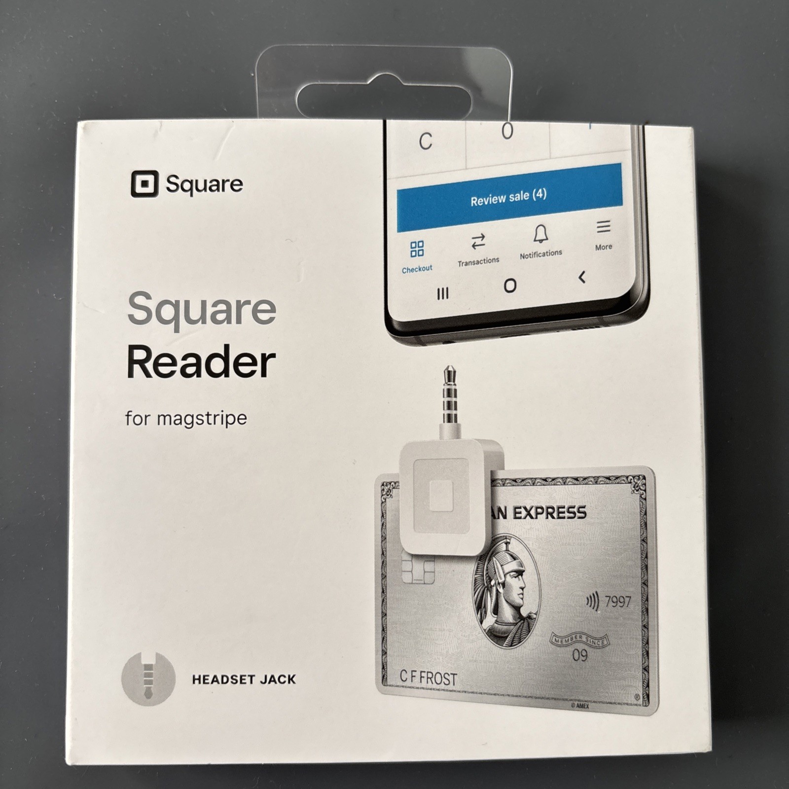 Square Credit Card Reader for iPhone, iPad and Android Magstripe Headset Jack