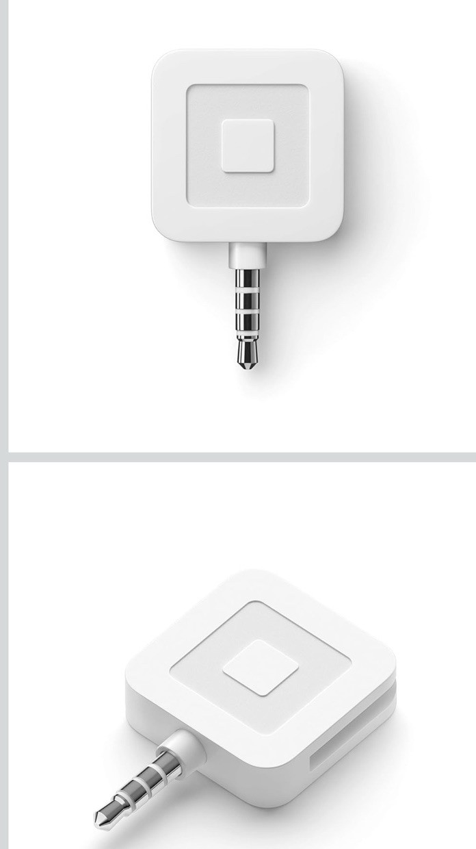 Square A-PKG-0206-01 Credit Debit Card Reader – White for Apple iPhone and…