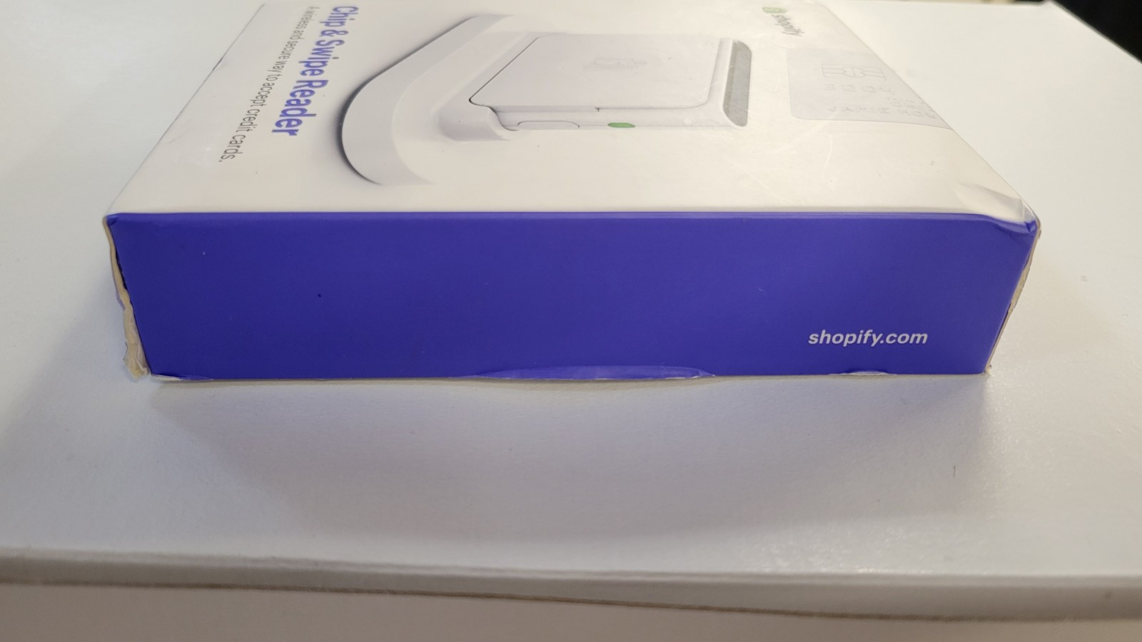 *box Has Wear NewUnopened* Shopify Chip Swipe Credit Card Reader White Model