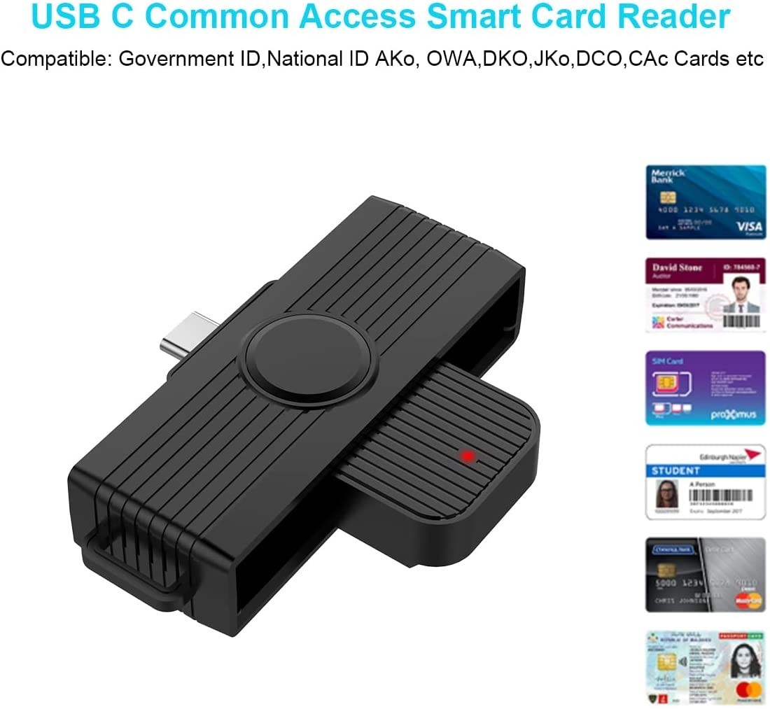 Rocketek New Usb Type c Smart Chip Card Reader Mobile Android Credit Card Reader