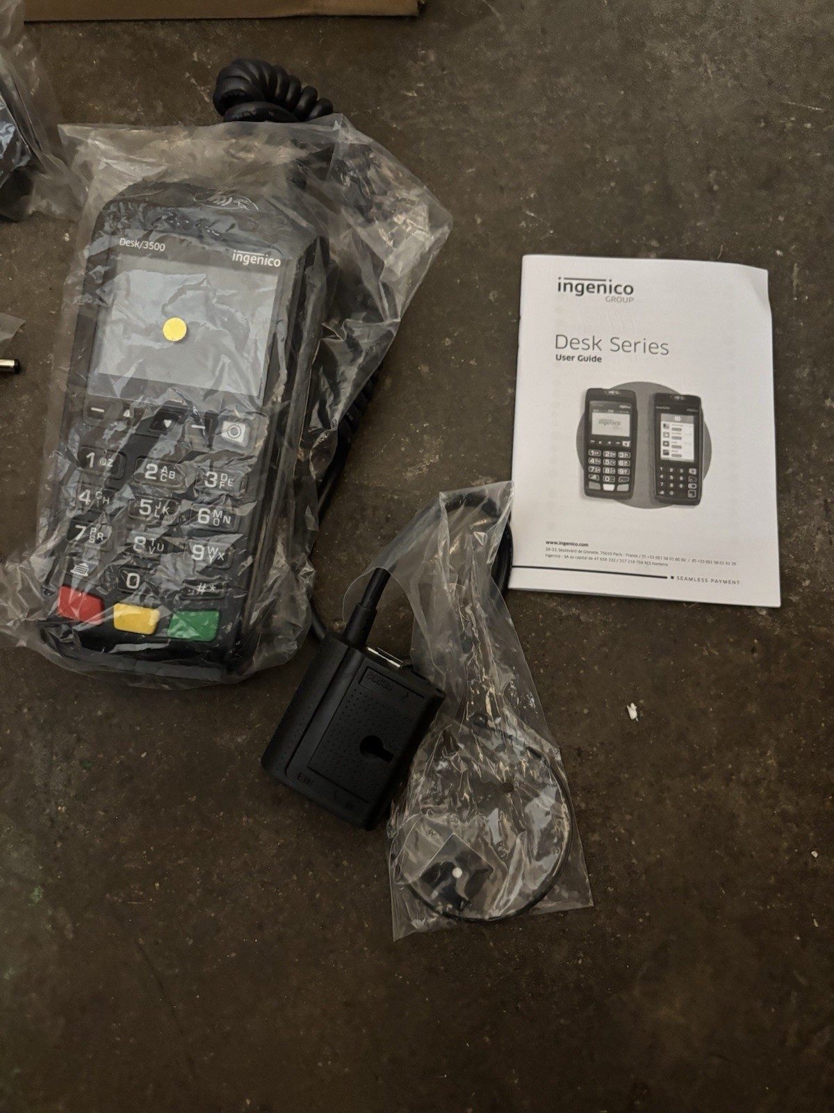 Ingenico Desk 3500 Series Card, Chip Reader Eth/Mod/WiFi DES35BB **PARTS**