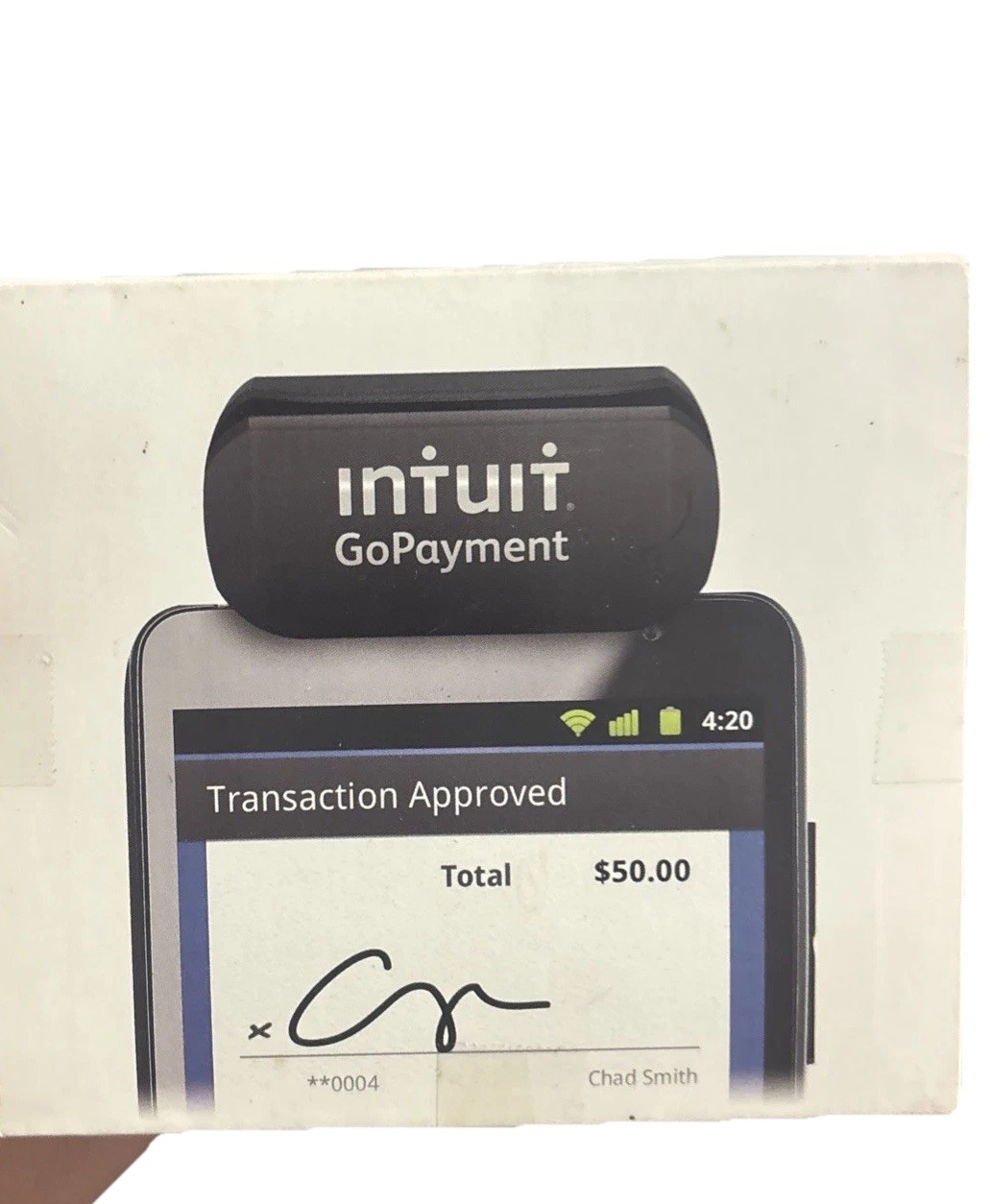 Intuit GoPayment Credit Debit Card Reader Quickbooks 3.5mm Jack 504200