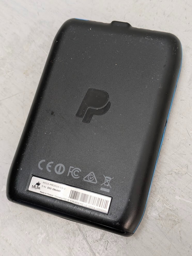 Miura PayPal Portable Bluetooth Card Reader M010-PROD10-V2-1 Black – For PARTS