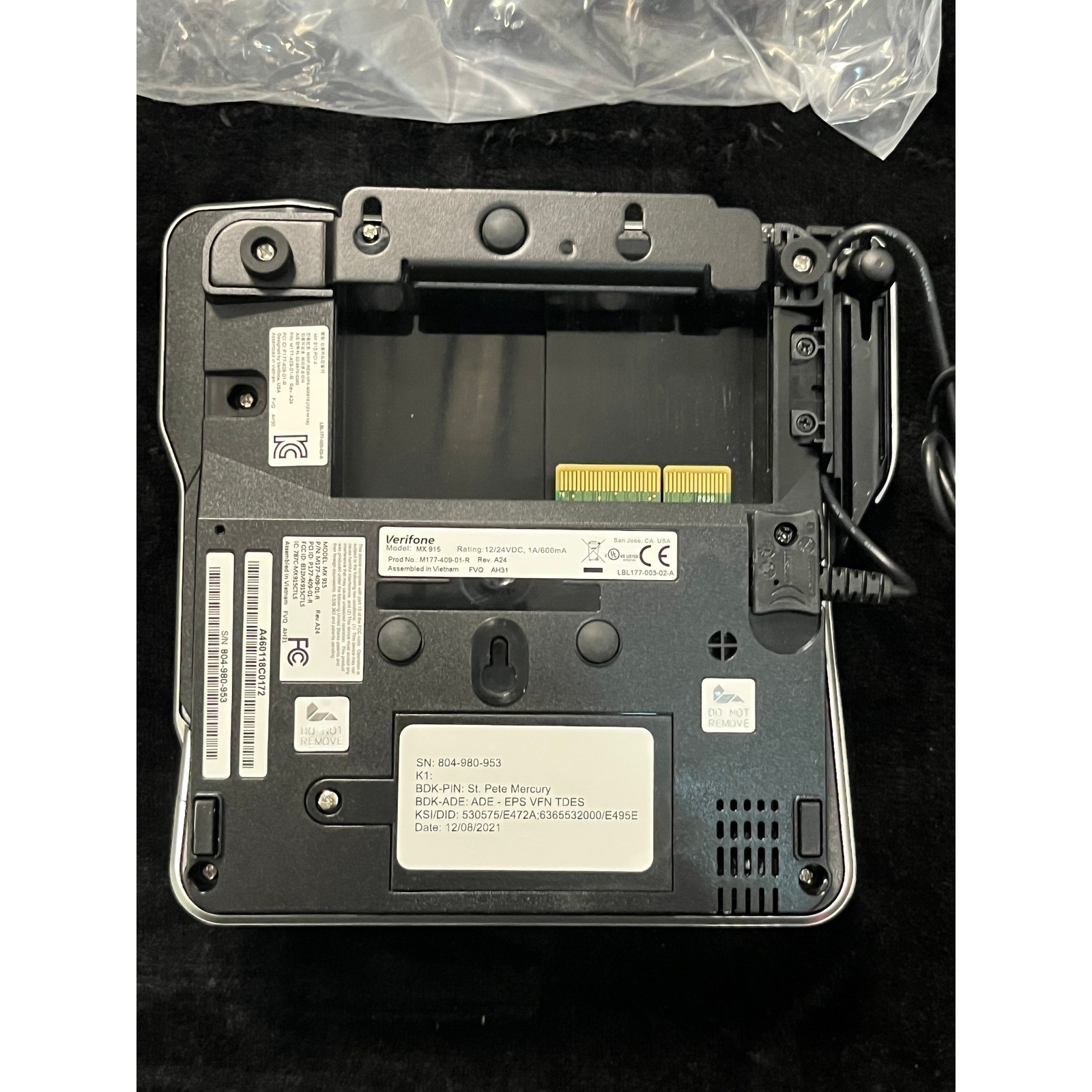 Verifone MX 915 Payment Terminal M177-409-01-R MX 900 Series POS System Black