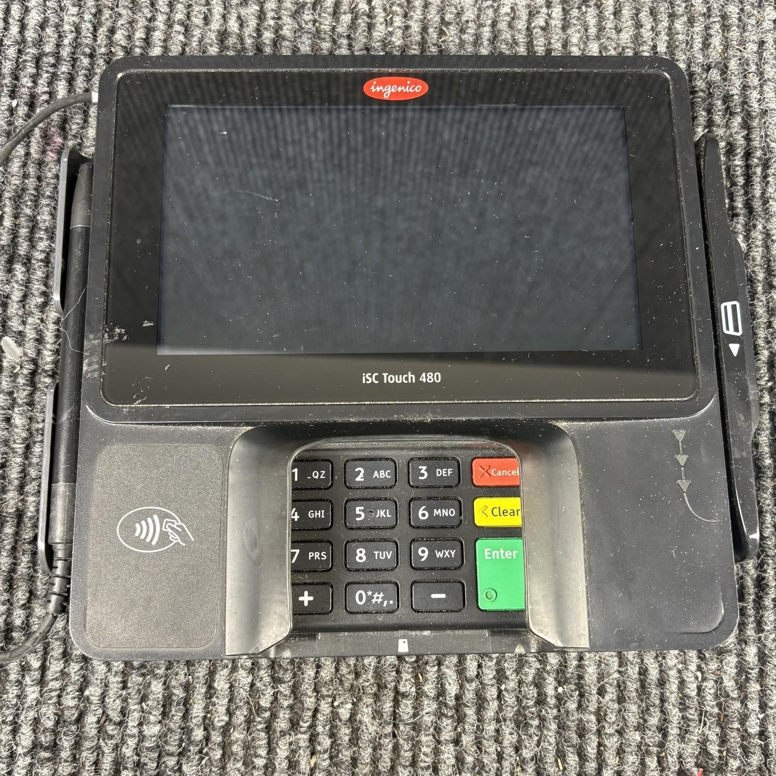 Ingenico ISC Touch 480 Payment Terminal USB Model ISC480-USB-BY03A Used Tested