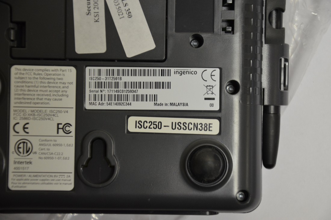 Ingenico iSC Touch 250 Smart Terminals – NCR-CP New in Box