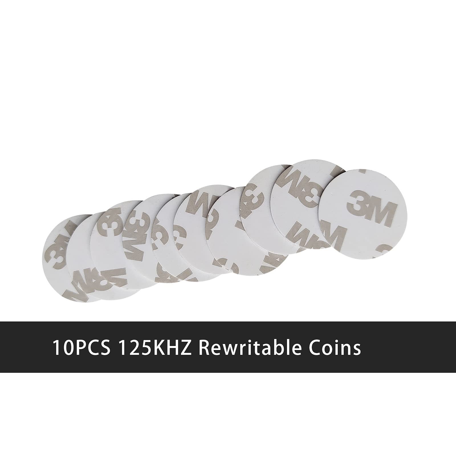 125Khz RFID PVC Coin Card Sticker Tag Prgrammable Rewritable T5577(Pack of 10)