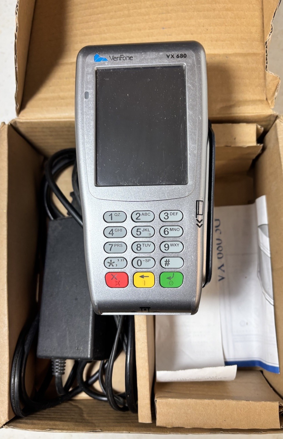 VeriFone Vx680 Credit Card Machine For Parts Used But Very Little