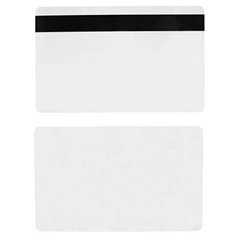 100 Pack HiCo 2 Track Mag Stripe SLE4442 Chip Cards – Blank PVC ID Cards