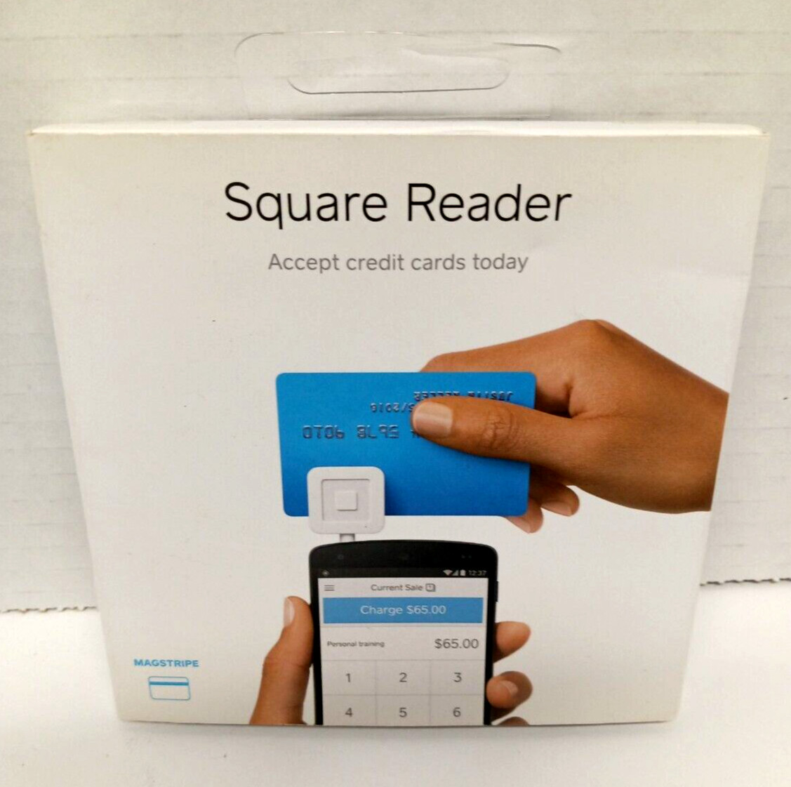 Square A-PKG-0206-01 Credit Debit Card Reader – for Apple iPhone and Android