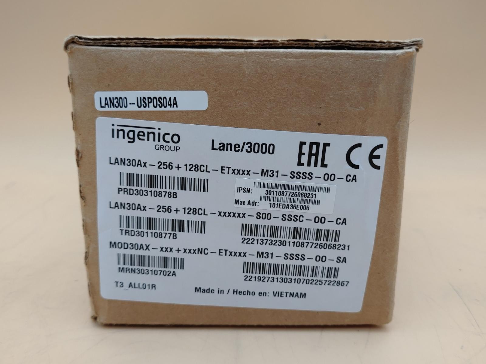 Ingenico LANE 3000 Credit Card Terminal Reader (MRN30310702A) *NEW OPEN BOX*