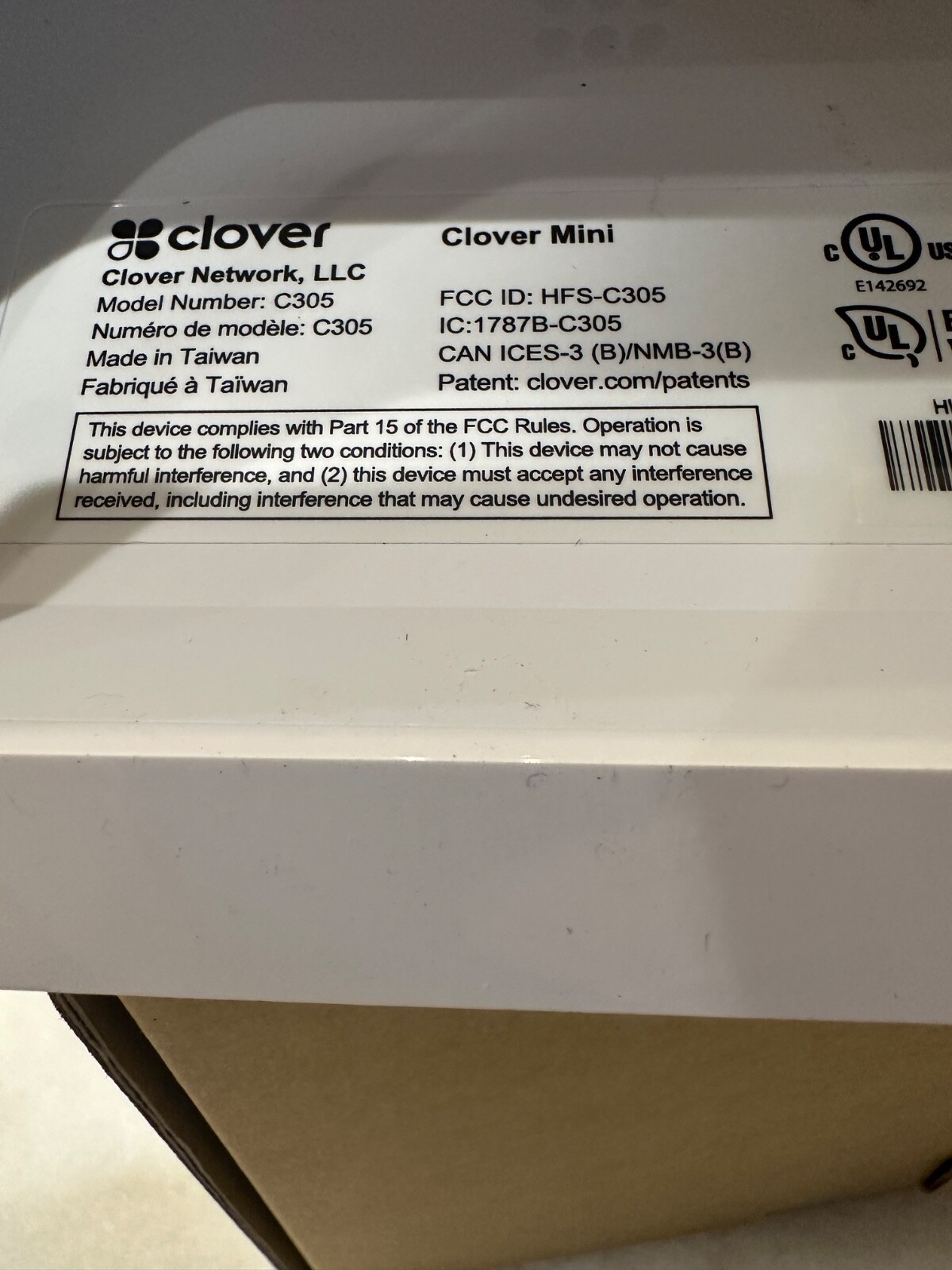 Clover Mini C305 POS System/Credit Card Terminal * 2024 Model READ DESCRIPTION*