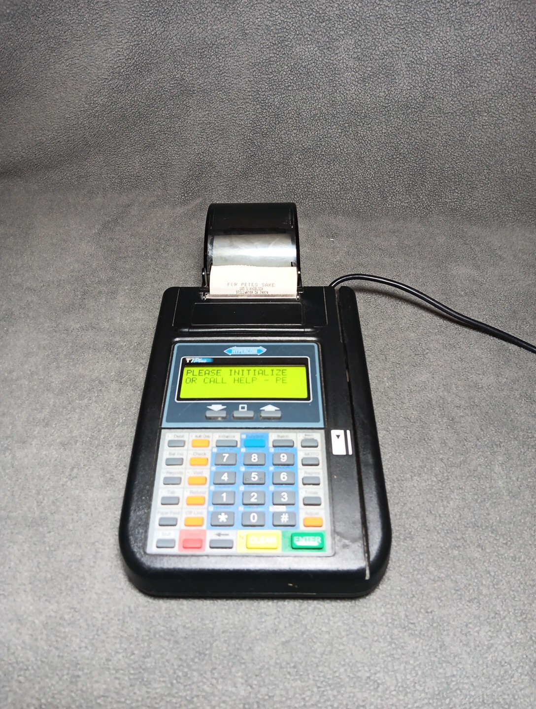 HYPERCOM T7 PLUS T7 PLUS Credit Card Terminal Reader Machine with Power Supply