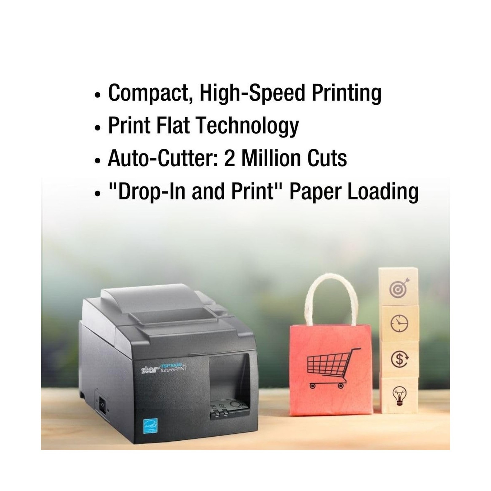 Star Micronics TSP143IIIBi Bluetooth Thermal Receipt Printer for iOS, Android…