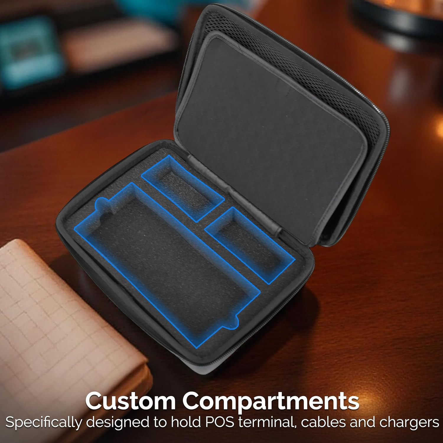 Travel Case Compatible with Square Handheld Credit Card Machine Point of Sale Ca
